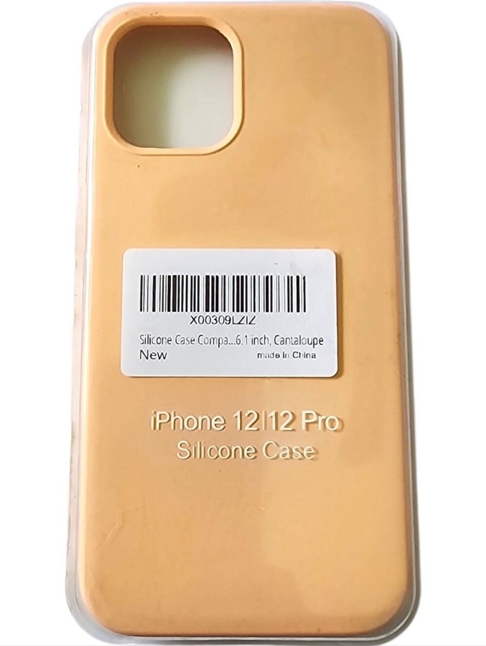 Canteloupe Peach Pastel Orange Silicone Case For iPhone 12